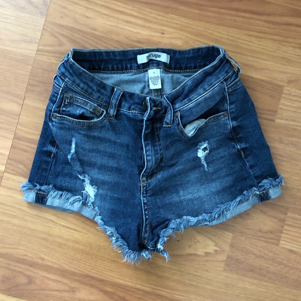High-waist Denim shorts